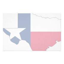 Texas Flag Map Custom Stationery