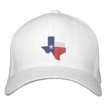 Texas Flag Map embroidered hats by TexasGifts Texas Flag Map embroidered hats