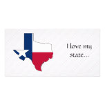 Texas Flag Map Photo Cards