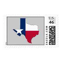 Texas Flag Map Postage