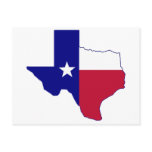 Texas Flag Map Postcard
