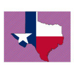 Texas Flag Map Postcard