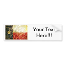 Texas Flag Mud Tire Bumper Stickers