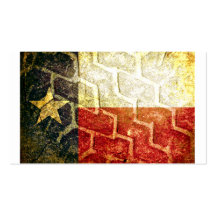 Texas Flag Mud Tire Business Card Template