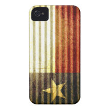 Texas Flag Old Tin Roof gear Case-Mate iPhone 4 Case