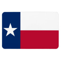 Texas flag rectangular magnets