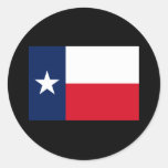 TEXAS FLAG ROUND STICKERS