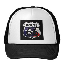 Texas Flag Route 66 Shield Mesh Hats