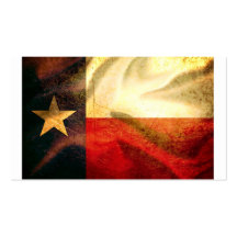 Texas Flag waving silk Business Cards