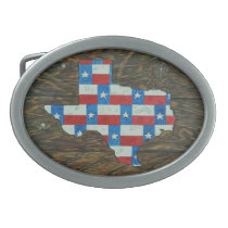 Texas Flags Oval Belt Buckles