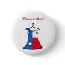 Texas Flower Girl Pinback Buttons
