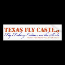 Texas Fly Caster Bummer Sticker bumper stickers