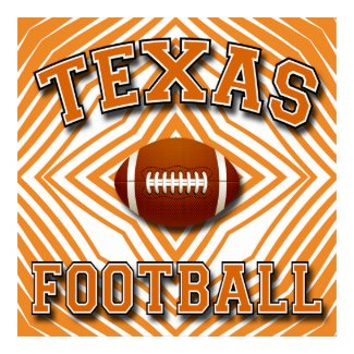 TEXAS FOOTBALL POSTER print