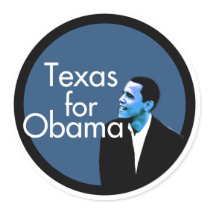 Texas For Obama stickers