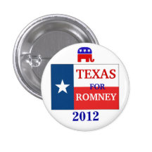 Texas  for Romney 2012 Button