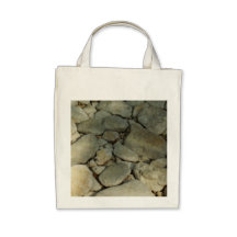 Texas Hill Country River Rocks Canvas Bags