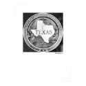 Texas Historical Society Seal in Bronze posters