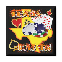 TEXAS HOLD 'EM FRIDGE MAGNETS