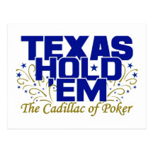 Texas Hold 'Em postcard