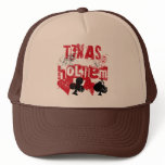 TEXAS HOLD'EM - DISTRESSED AND PAINT SPLATTER hats
