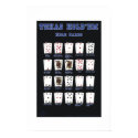 Texas Hold'em hole cards Blue posters by DiamondDraw Texas Hold'em hole cards Blue posters