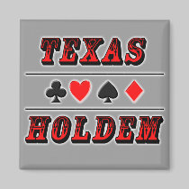 Texas Holdem Poker magnets by ArtmakersWorlds Texas Holdem Poker magnets