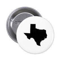 Texas in Black and White Buttons