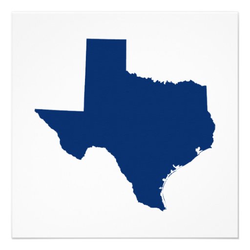 Texas in Blue Invitation