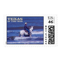 Texas in the Man - Horseman Postage postage