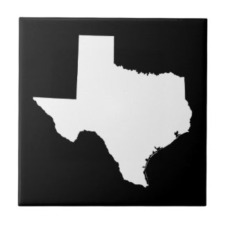 Texas in White and Black Tiles