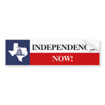 Texas Independence Flag with Gadsden Rattlesnake Bumper Sticker
