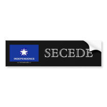Texas Independence - SECEDE bumper stickers