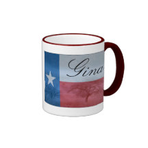 Texas Initial or Name Mug