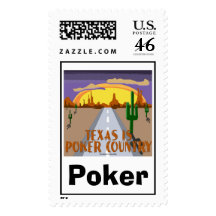 Texas Is Poker Country, Poker Stamp