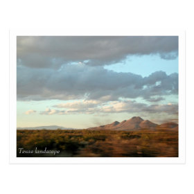 Texas Landscape Postcard