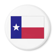 Texas Lone Star Flag Fridge Magnet