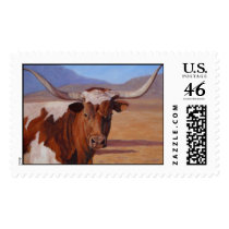 Texas Longhorn postage stamp