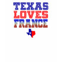 Texas Loves France t-shirts by BiggerTexas Texas Loves France t-shirts