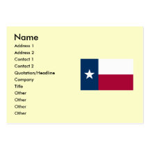 Texas Map and State Flag Business Card Templates