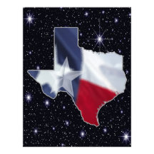 Texas Map Personalized Letterhead