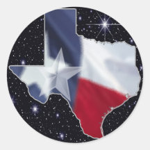 Texas Map Sticker