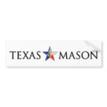 Texas Mason Bumper Stickers