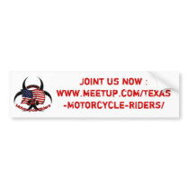 Texas Motorcycle Riders bumper sticker bumper stickers