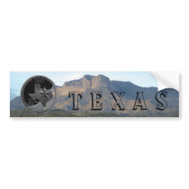 Texas Mountains Bumper Stickers