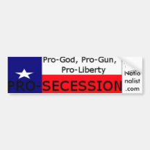 Texas Nationalist Movement Bumper Sticker