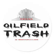 Texas Oilfield Trash, Oil Field Sticker by boozykelly Texas Oilfield Trash, Oil Field Sticker