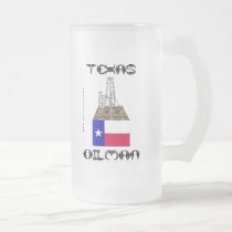 Texas Oilman, Oil Field, Beer Mug by boozykelly Texas Oilman, Oil Field, Beer Mug