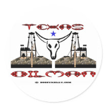 Texas Oilman, Oil Field Sticker by boozykelly Texas Oilman, Oil Field Sticker
