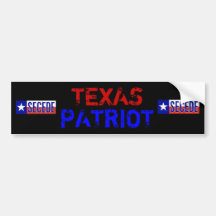 Texas Patriot Bumper Sticker