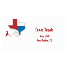 Texas Pride Armadillo Business Card
